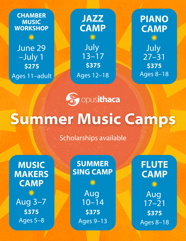 Summer Music Camps at Opus Ithaca