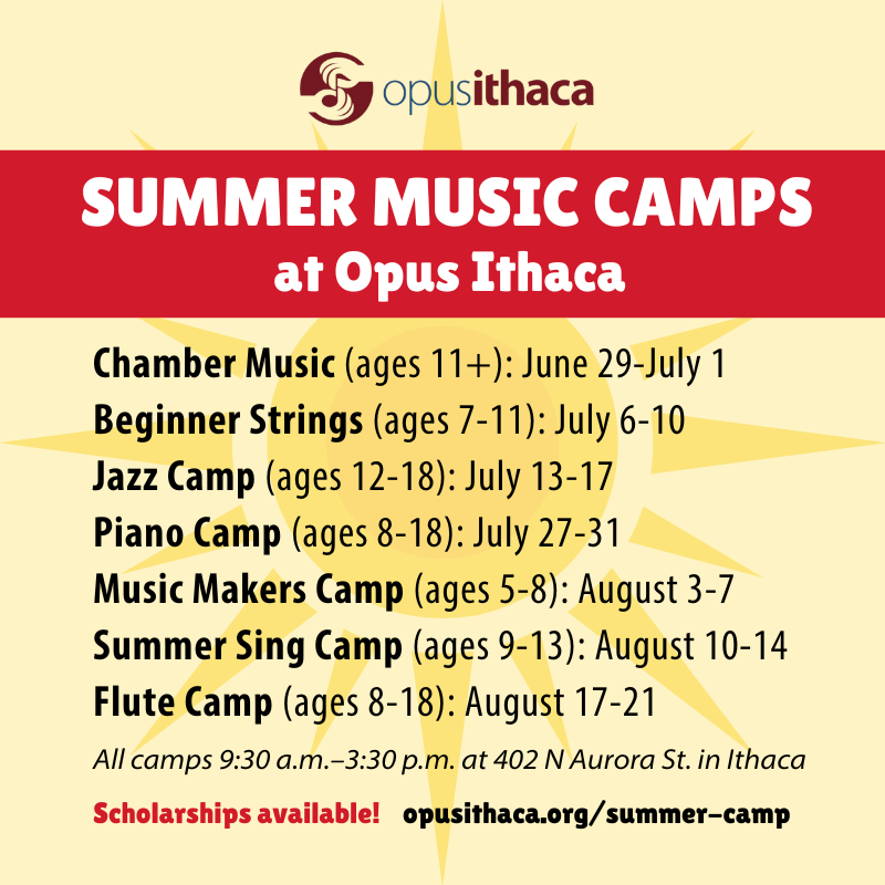 Summer Music Camps at Opus Ithaca