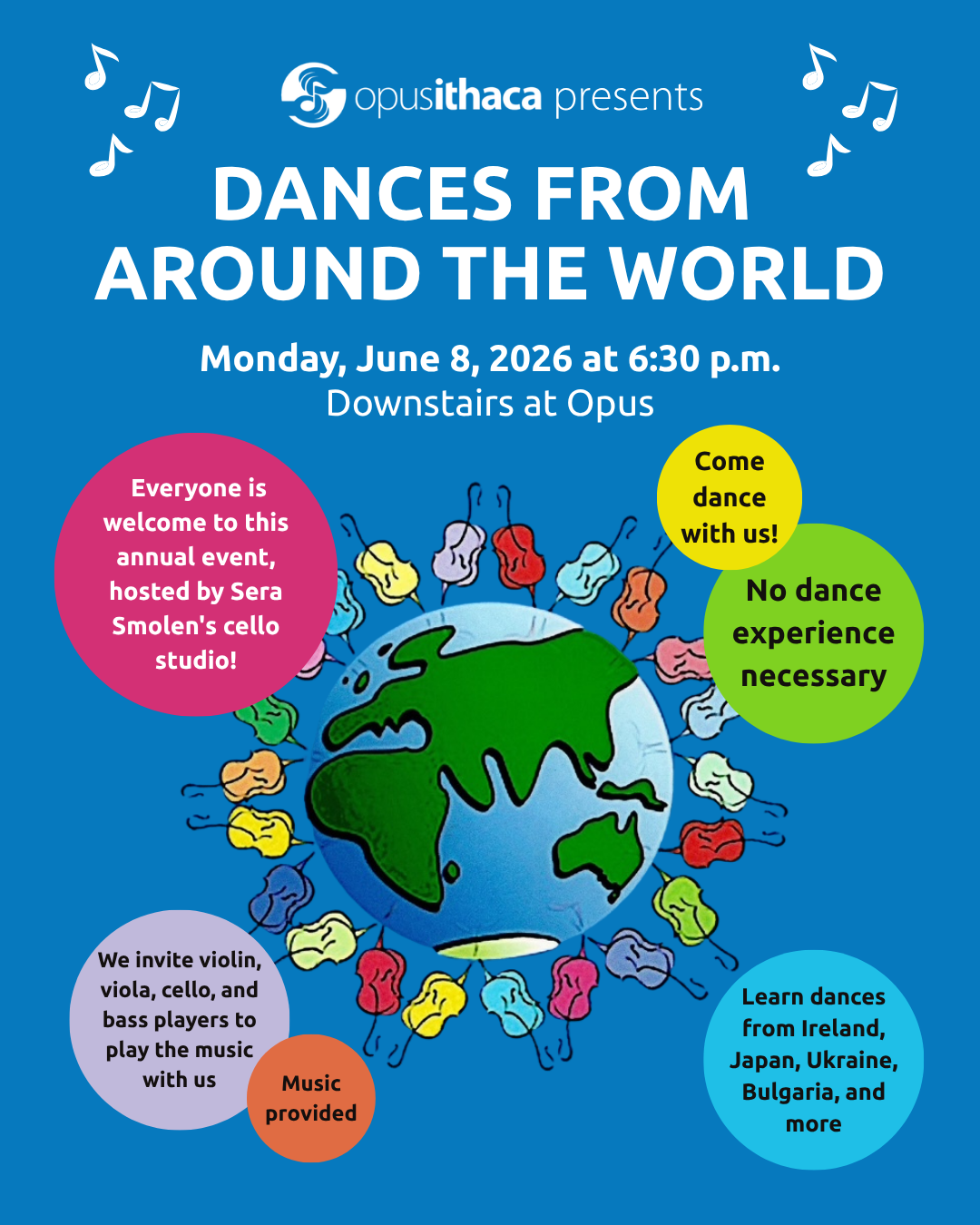 Dances From Around the World June 8 2026 at 6:30 pm