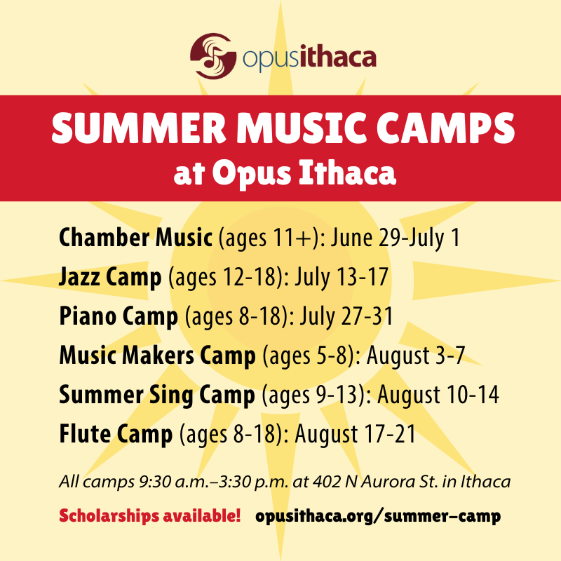 Summer Music Camps at Opus Ithaca